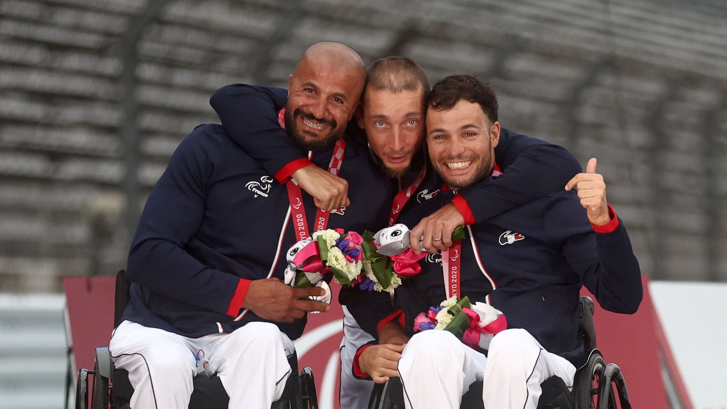 Jeux paralympiques: l'argent pour les cyclistes Tarsim, Jouanny et Vergnaud