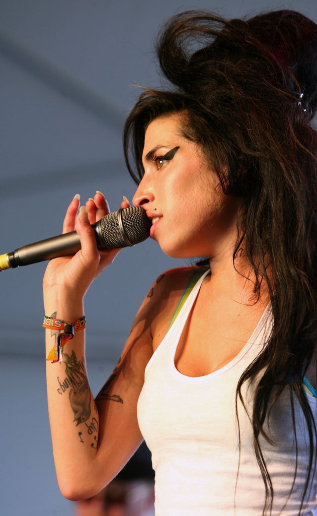 Amy Winehouse performing at Coachella in