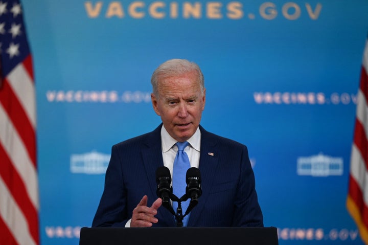 President Joe Biden delivers remarks on the U.S. COVID-19 response and vaccination program at the White House on Aug. 23, 2021.