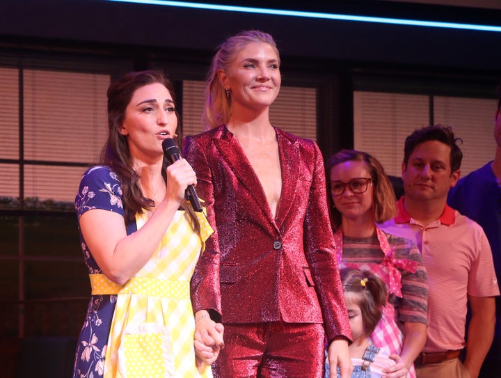 Sara Bareilles (left) and Amanda Kloots at the Sept. 2 performance of Broadway's "Waitress."&nbsp;