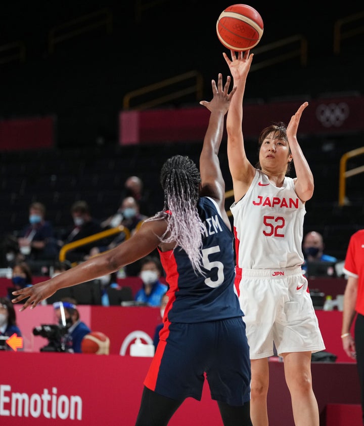 オリンピック女子バスケ、フランス戦の宮澤選手