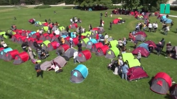 Le camp de sans-abris, notamment afghans, devant la préfecture d’Ile-de-France a été évacué