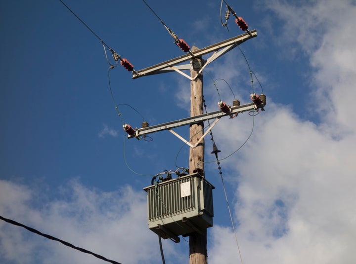 Greece - Electrical Transformer On Wooden Utility Power Pole