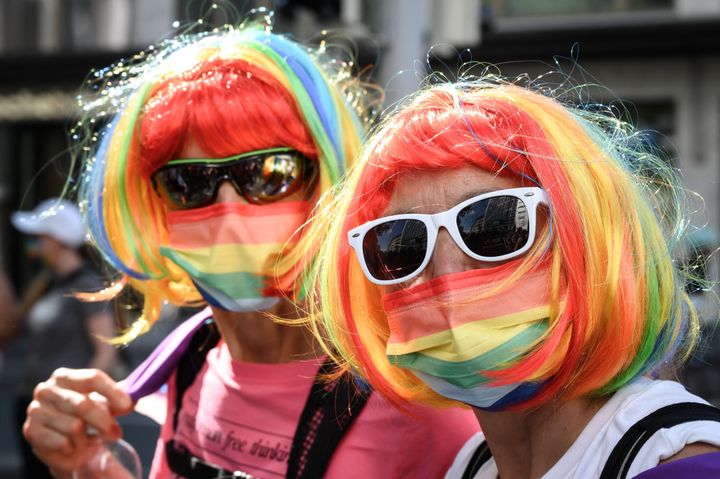 LGBTQ community members and allies take part in the Zurich Pride on Sept. 4.
