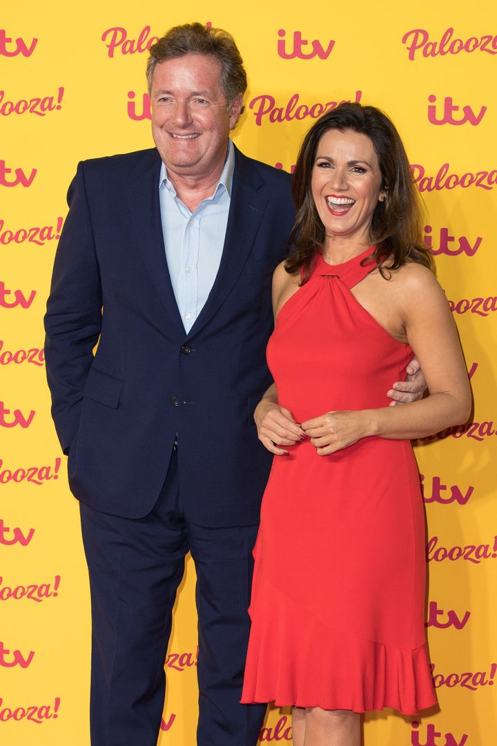 Piers Morgan and Susanna Reid pictured in 2018