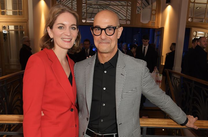 Felicity Blunt and Stanley Tucci pictured in 2020