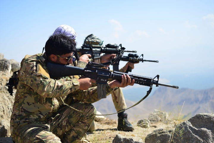 Afghan resistance movement in the Panjshir province on September 1, 2021