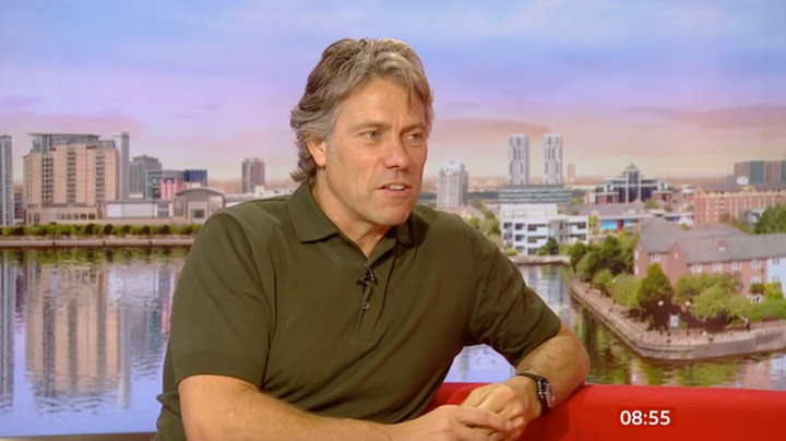 John Bishop in the BBC Breakfast studio