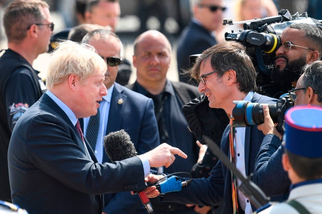 Peston speaking to Prime Minister Boris