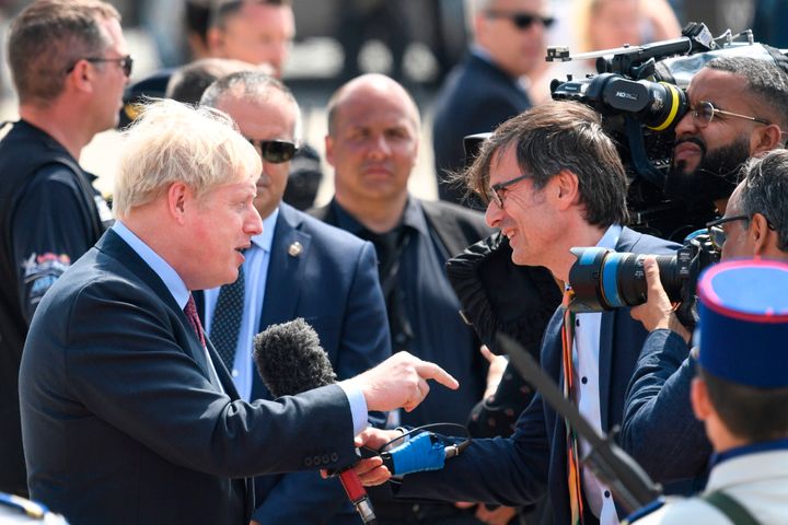 Peston speaking to Prime Minister Boris Johnson