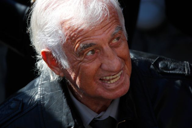 Jean-Paul Belmondo lors de la cérémonie d'hommages à Charles Aznavour, le 5 octobre 2018. 