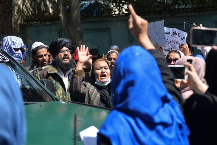 Crowds of Afghans were fighting back against Pakistan after Panjshir alleged fell
