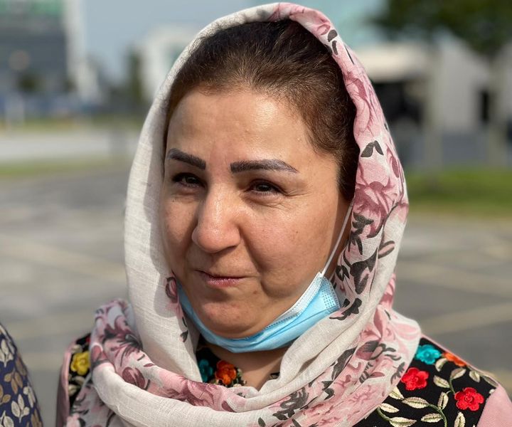 Blind Afghan activist Benafsha Yaqoobi