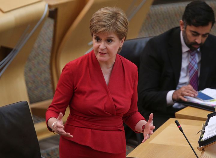Nicola Sturgeon also outlined plans to establish a national care service to tackle the social care crisis.