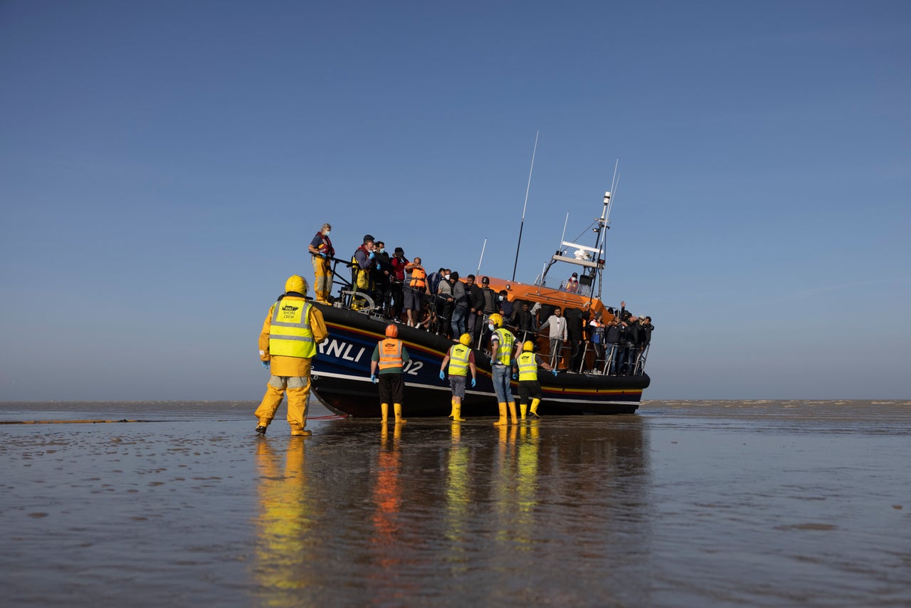 Migrants arriving into Dungeness