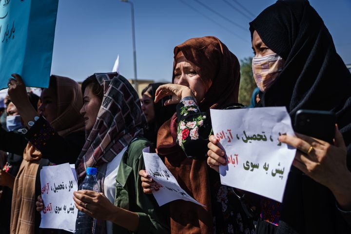 Γυναίκες σε διαμαρτυρία στο Αφγανιστάν 