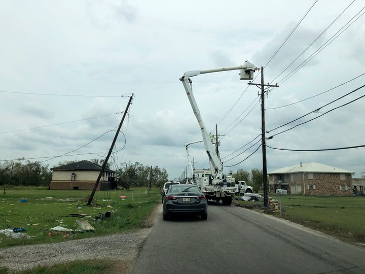 Ten days after Hurricane Ida hit Louisiana, many remained without electricity.