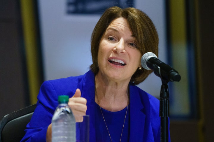 Sen. Amy Klobuchar (D-MN) seen in July announced Thursday that she underwent treatment for breast cancer.