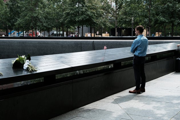 Mémorial du 11-Septembre, le 8 septembre 2021 à New York. La ville de New York et une grande partie du pays se préparent à célébrer le 20e anniversaire des attaques terroristes à New York et à Washington D.C.