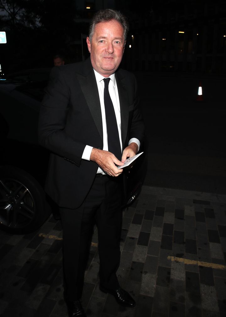 Piers Morgan pictured at the GQ Men Of The Year Awards last week