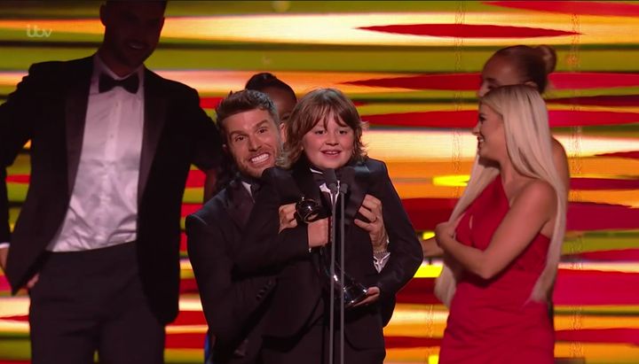 Jude Riordan was awarded Best Newcomer at the NTAs