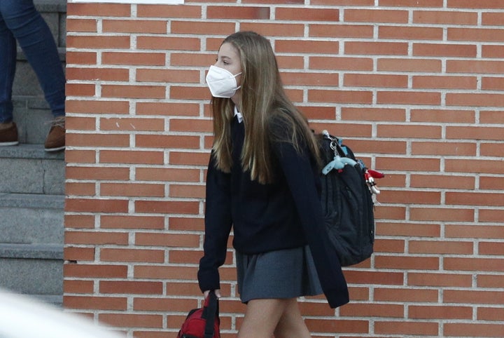 La infanta Sofía ha comenzado el colegio este viernes 10.