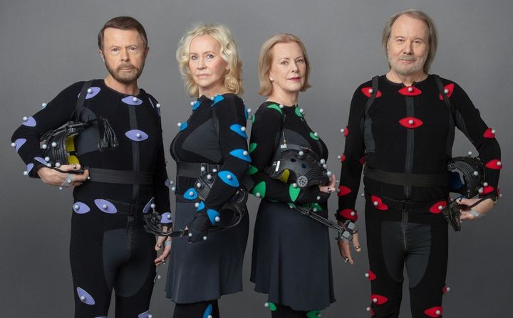 ABBA pictured during the creation process for their concert experience Voyage
