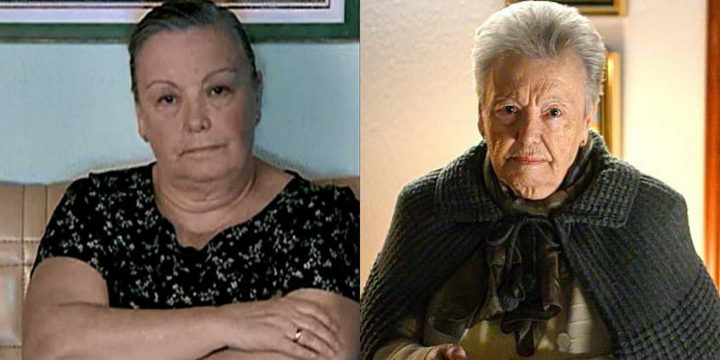 Herminia López en el primer capítulo de 'Cuéntame' y en la 21ª temporada.