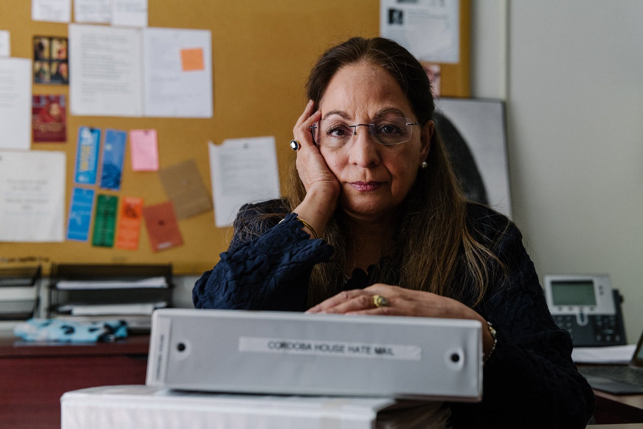 Daisy Khan at her office in Morningside Heights. 