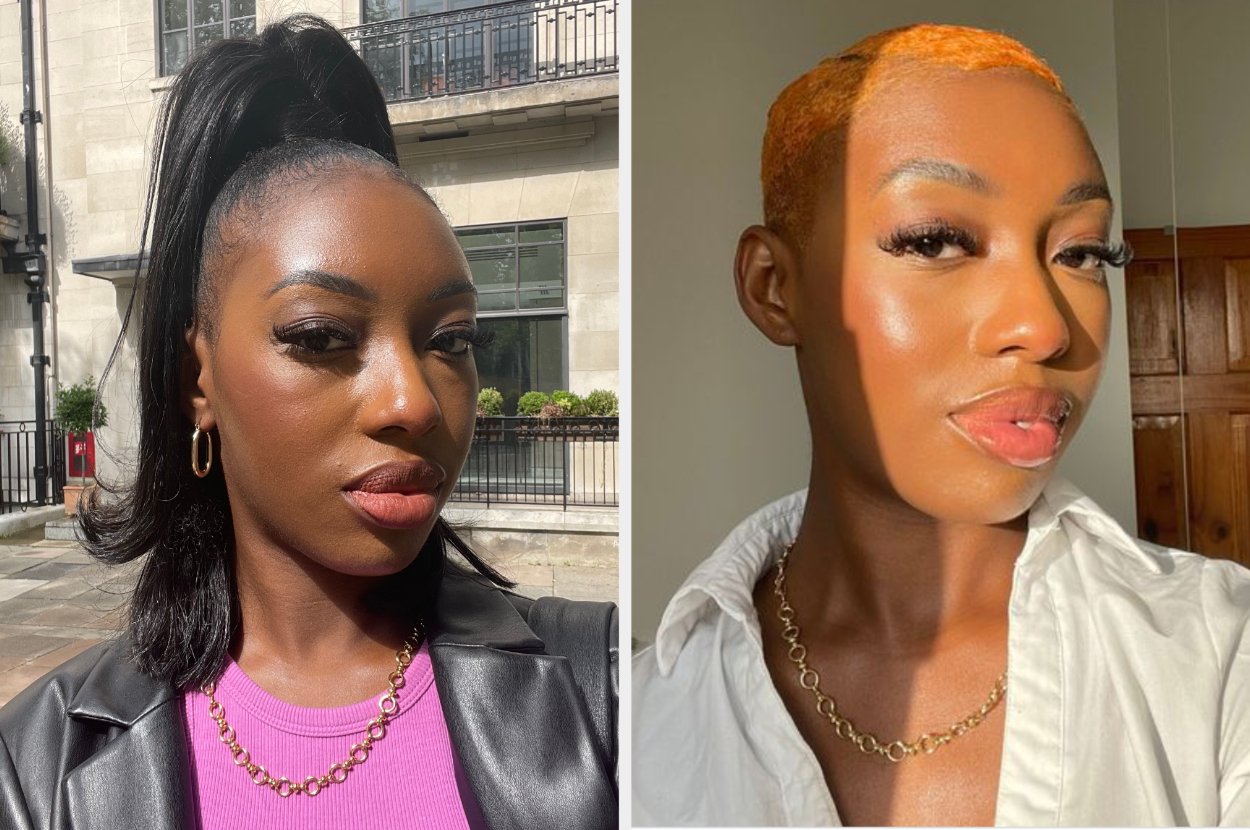 Burnt Orange Short Hairstyles for Black Women