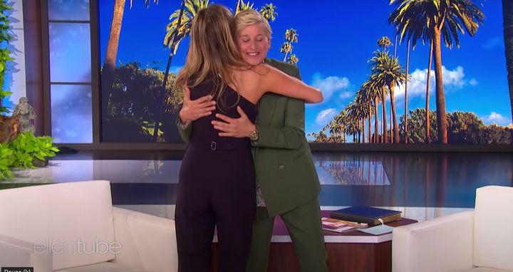 Jennifer Aniston and Ellen DeGeneres