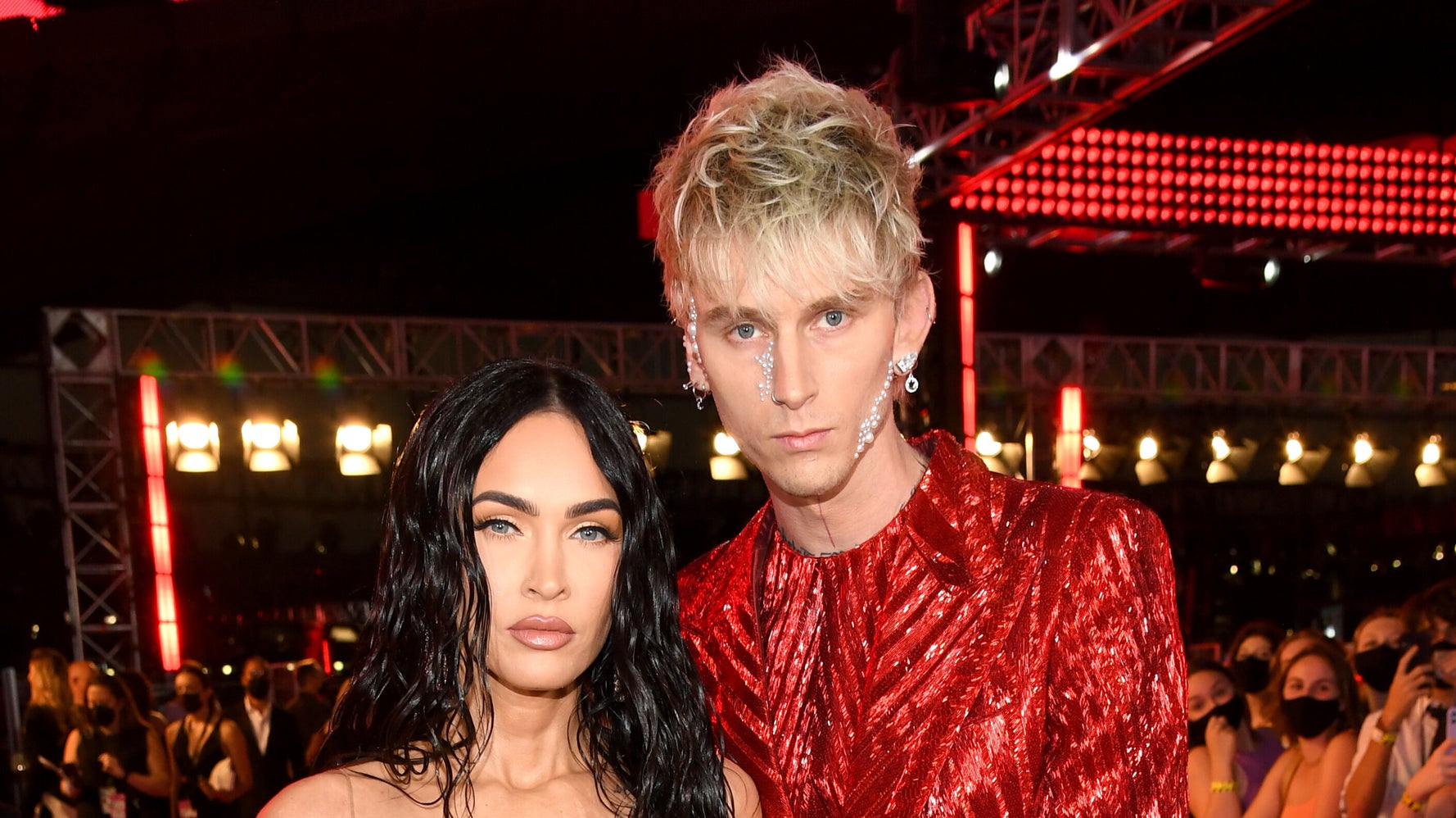 Megan Fox Brings The Heat In Bold Look For VMAs Date Night With Machine Gun Kelly