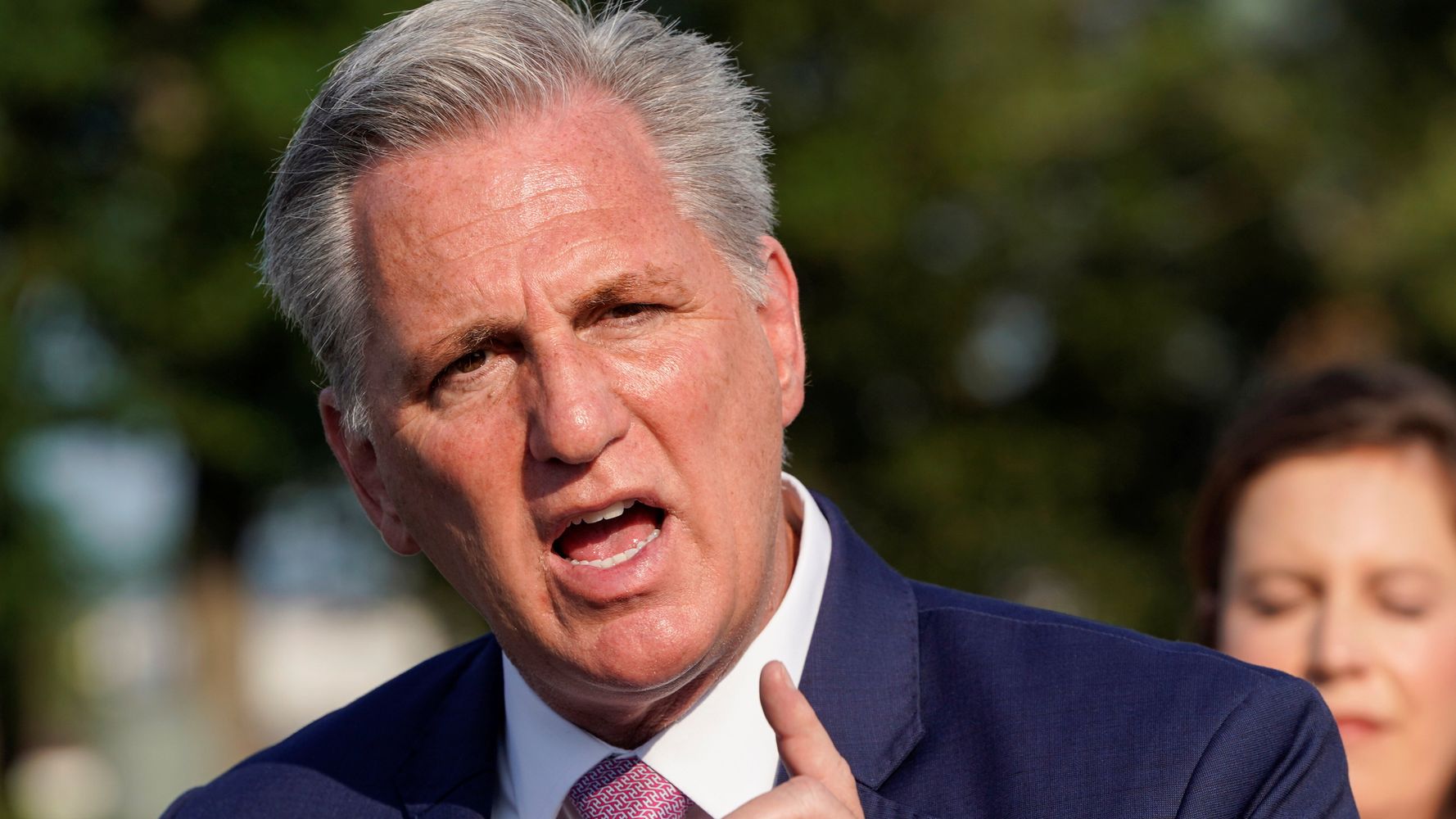 Kevin McCarthy tore himself up on Twitter after a strange three-word capitalized vaccine