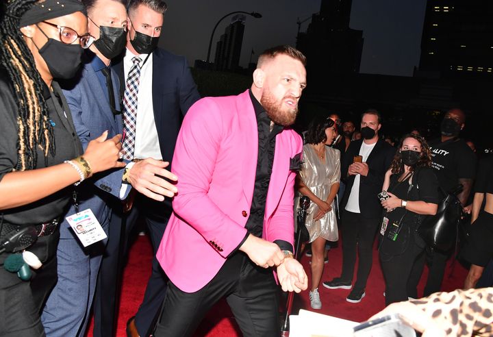 NEW YORK, NEW YORK - SEPTEMBER 12: Conor McGregor attends the 2021 MTV Video Music Awards at Barclays Center on September 12,