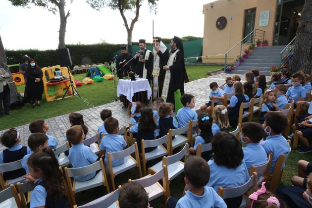 Τελετή Αγιασμού για την έναρξη της νέας σχολικής περιόδου απο τον Αρχιεπισκοπο Ιερωνυμο