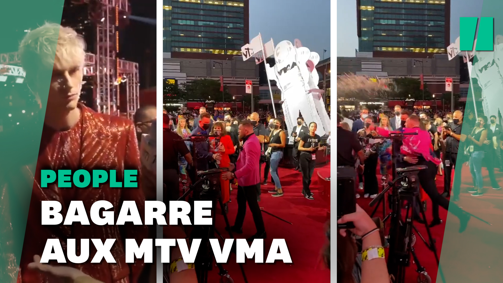 Conor McGregor et Machine Gun Kelly en viennent aux mains aux MTV VMA