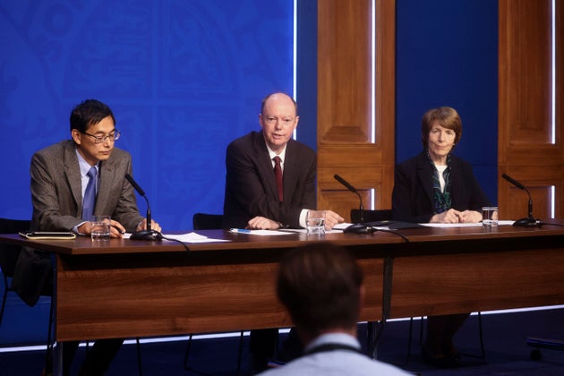 Chair of the Joint Committee on Vaccination and Immunisation, Professor Wei Shen Lim, Britain's Chief...