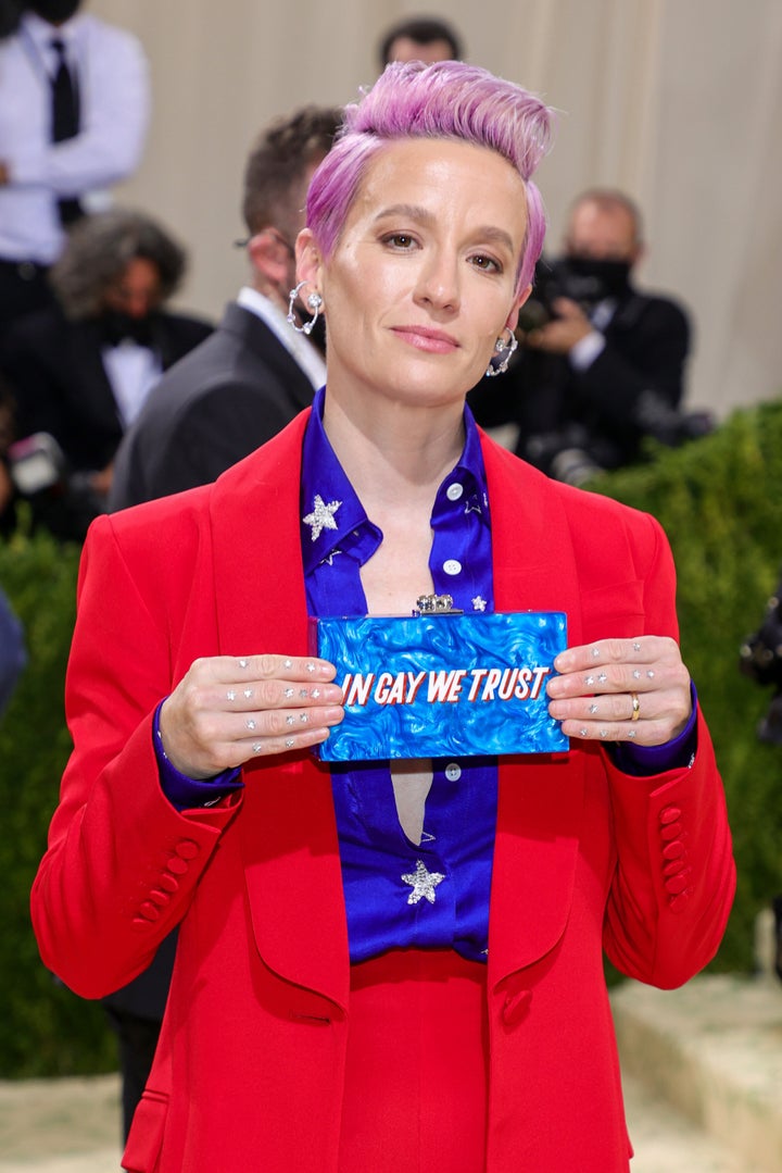 Megan Rapinoe attends the 2021 Met Gala.