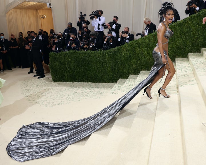 Teyana Taylor attends the 2021 Met Gala.