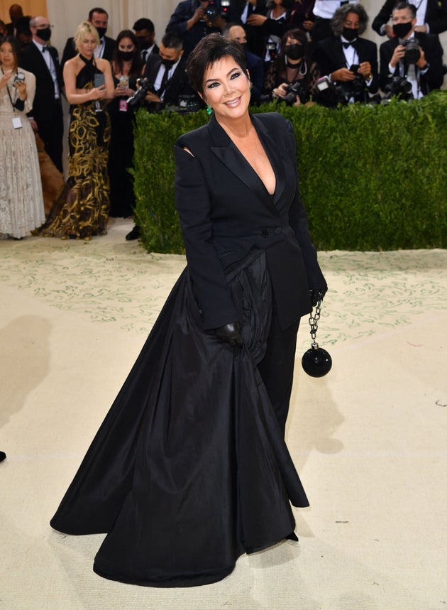 Kris Jenner arriving at the Met Gala on Monday