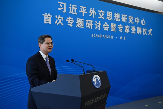 Commons Speaker Lindsay Hoyle said it would not be 'appropriate' for Zheng Zeguang (pictured) to...