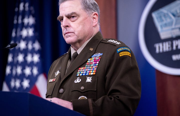 U.S. Army General Mark Milley, Chairman of the Joint Chiefs of Staff, seen in early September. 