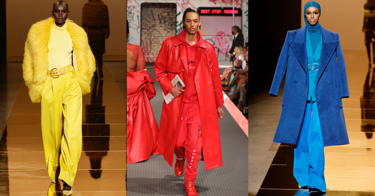 How To Get Fashion Week Trend: Monochromatic Looks In Primary Colors