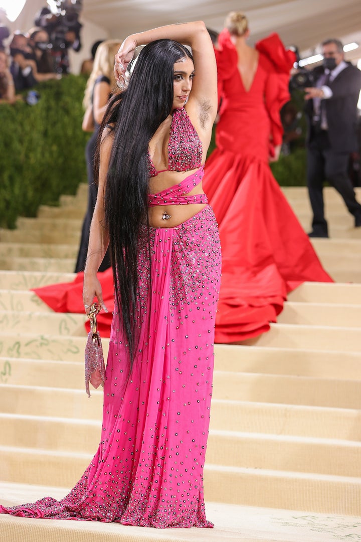 Lourdes Leon, en la alfombra roja de la gala del Met 2021.