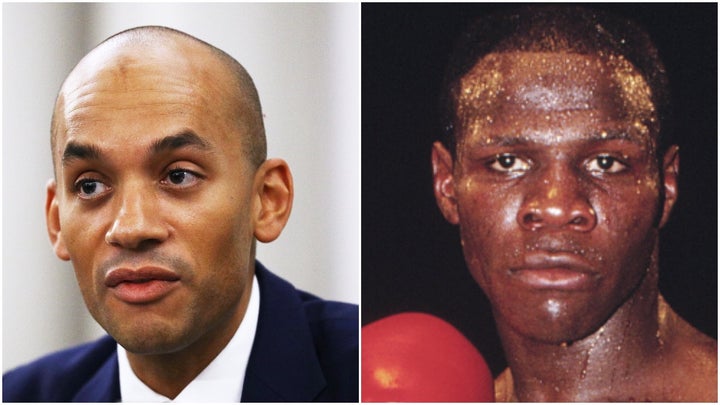 Chuka Umunna and Chris Eubank.