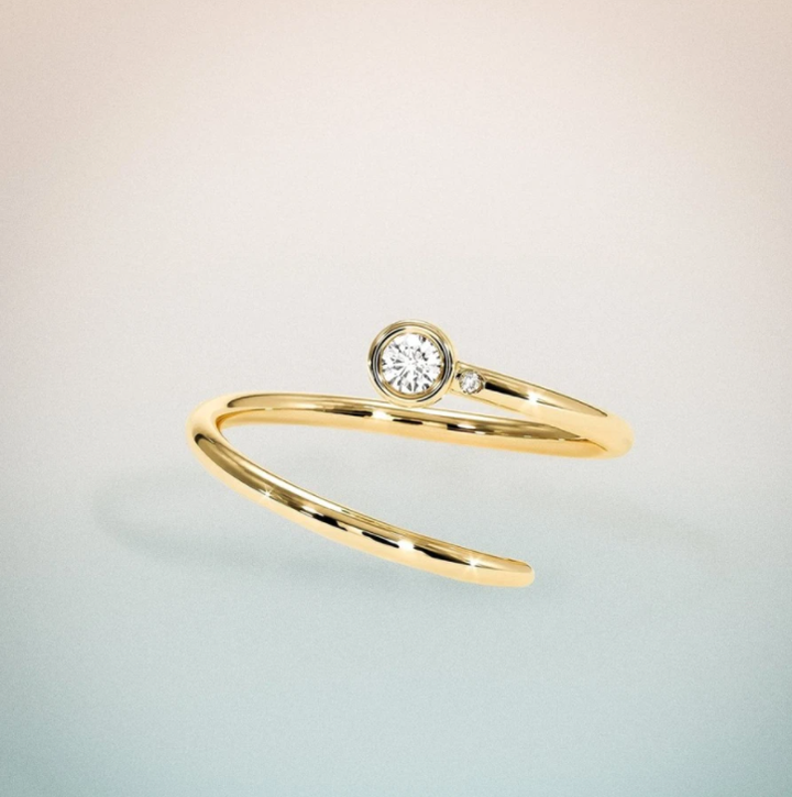 Duet Pinky Ring, de Shiffon