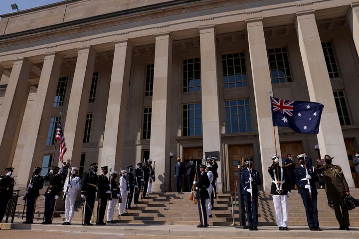 Φωτογραφία αρχείου - 15 Σεπτεμβρίου 2021 επίσκεψη του Αυστραλού υπουργού Άμυνας στο Αμερικανικό Πεντάγωνο.