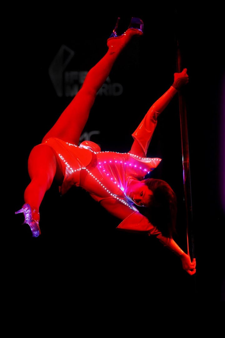 Mao Xue, durante el espectáculo.