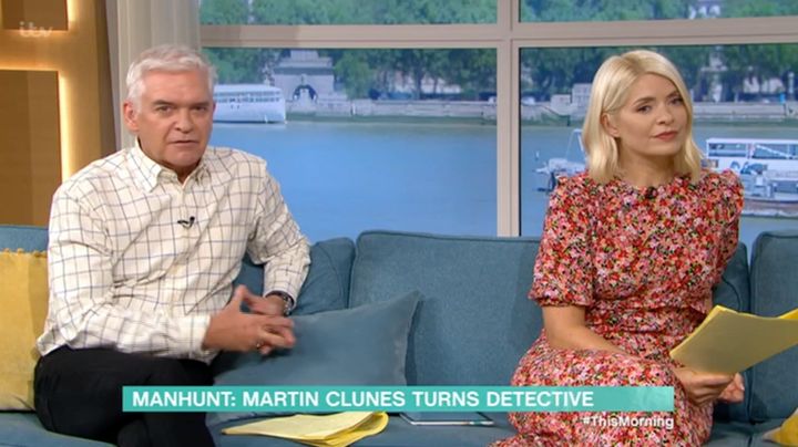 Phillip Schofield then stepped in to apologise for his guest's swearing