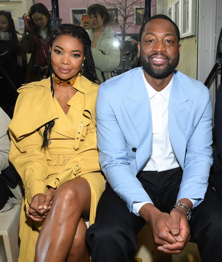 Gabrielle Union and Dwyane Wade attend Paris Fashion Week in January 2020 in Paris. In an excerpt from Union's new memoir, she discusses struggles in their relationship.